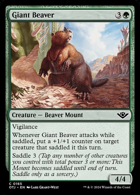 Giant Beaver 2024 Magic: The Gathering Outlaws of Thunder Junction