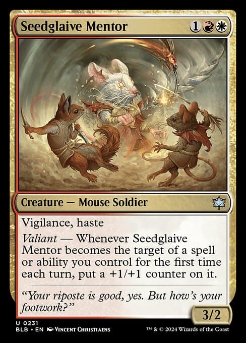 Seedglaive Mentor 2024 Magic: The Gathering Bloomburrow