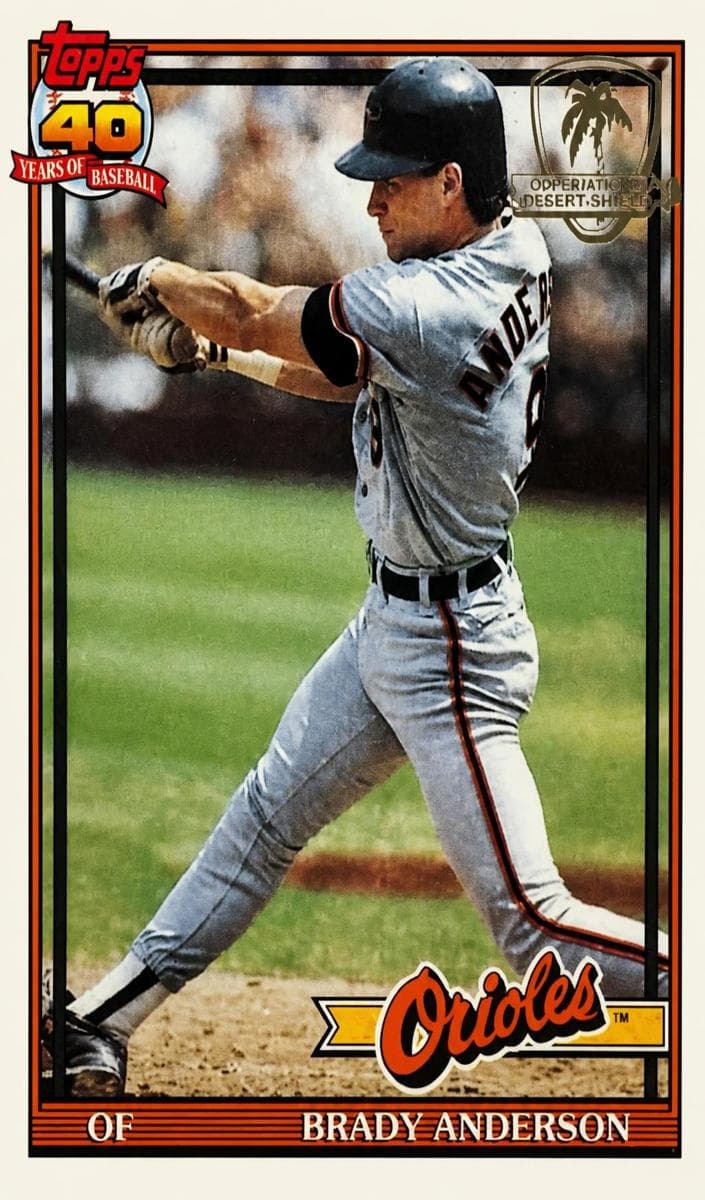 Brady Anderson 1991 topps Topps
