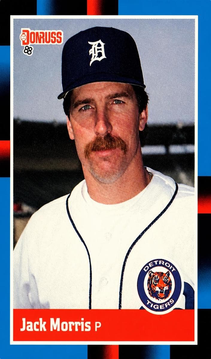 Jack Morris 1988 panini Donruss