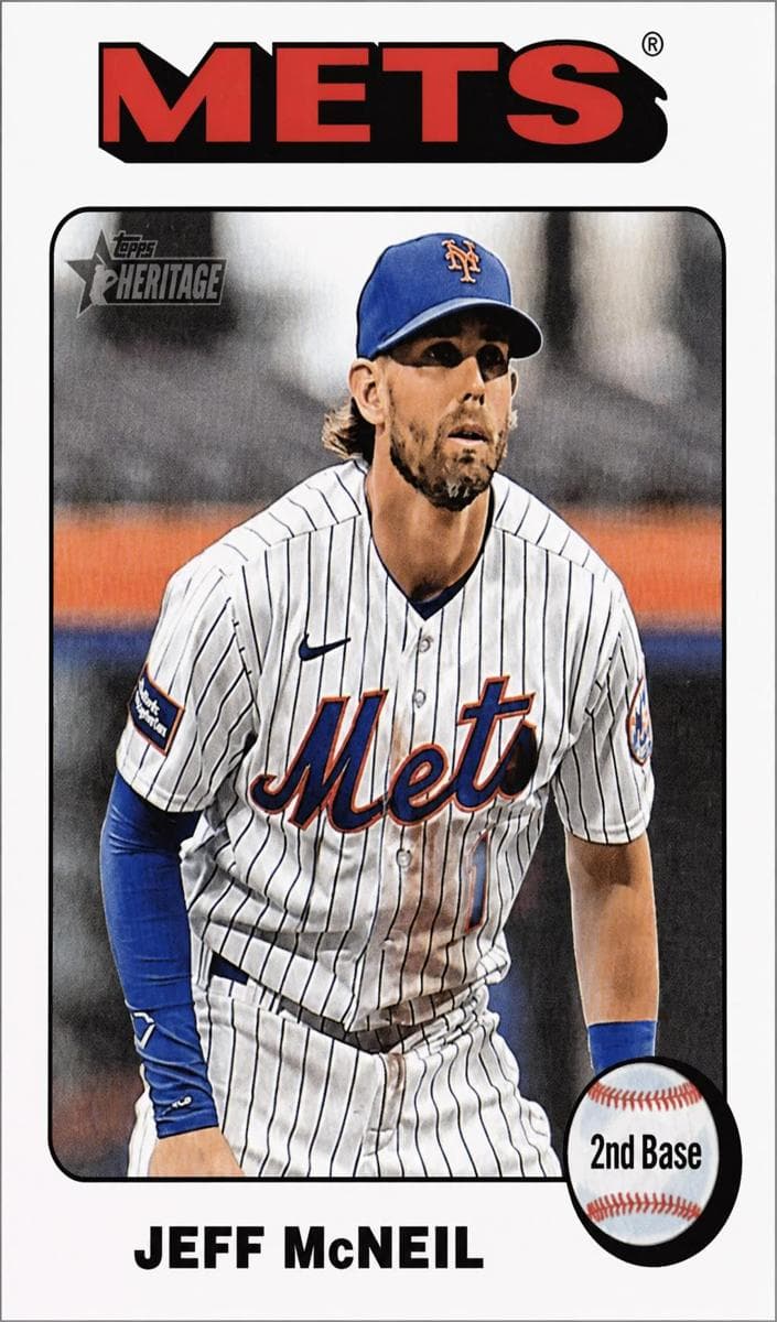 Jeff McNeil 2024 topps Topps Heritage