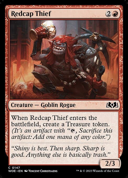 Redcap Thief 2023 Magic: The Gathering Wilds of Eldraine