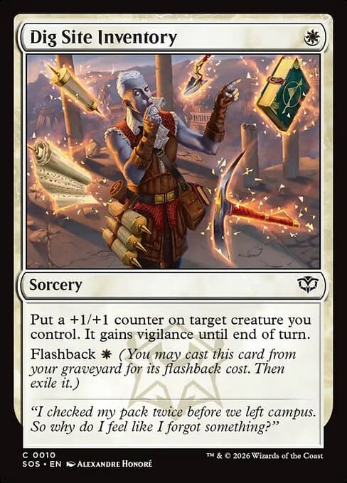 Dig Site Inventory 2026 Magic: The Gathering Secrets of Strixhaven