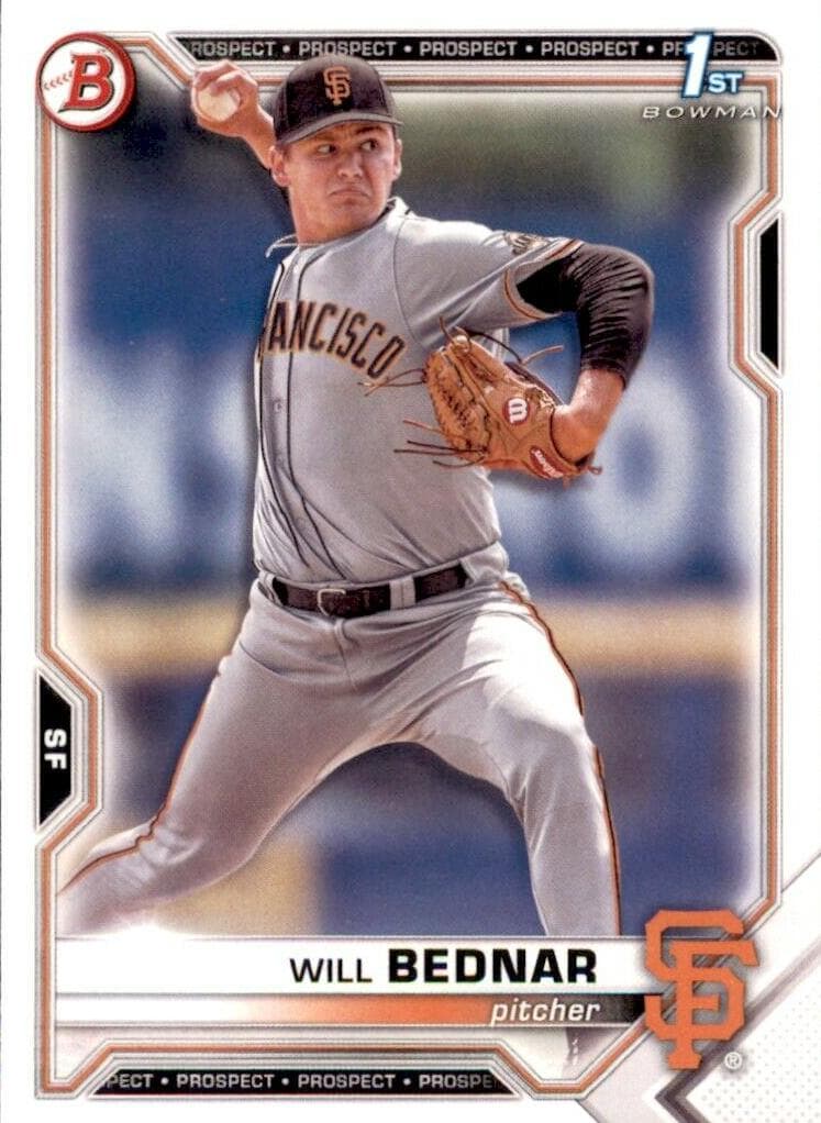 Will Bednar 2021 bowman Bowman Draft