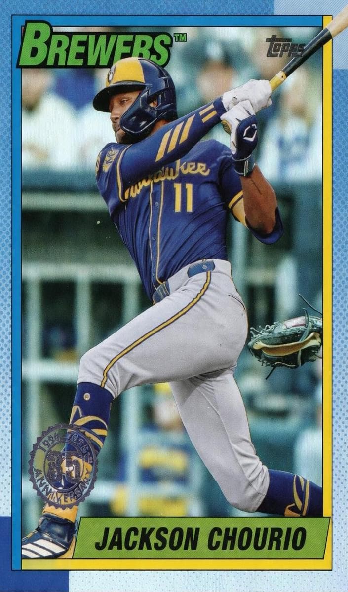 Jackson Chourio 2025 topps Update 1990 Topps