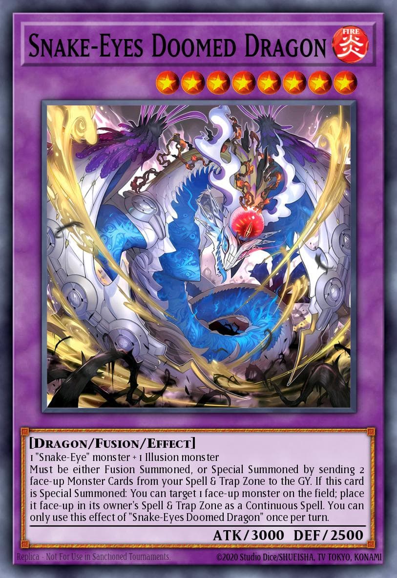 Snake-Eyes Doomed Dragon 2025 Yu-Gi-Oh! Supreme Darkness
