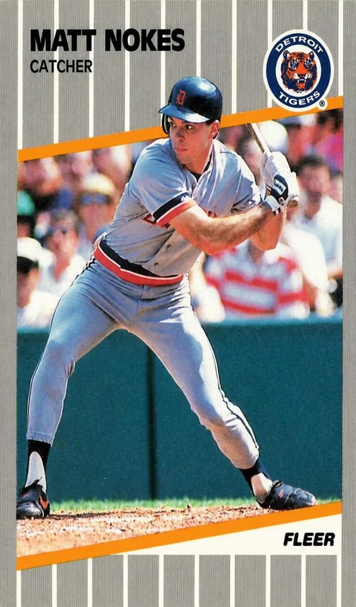 Matt Nokes 1989 fleer Fleer