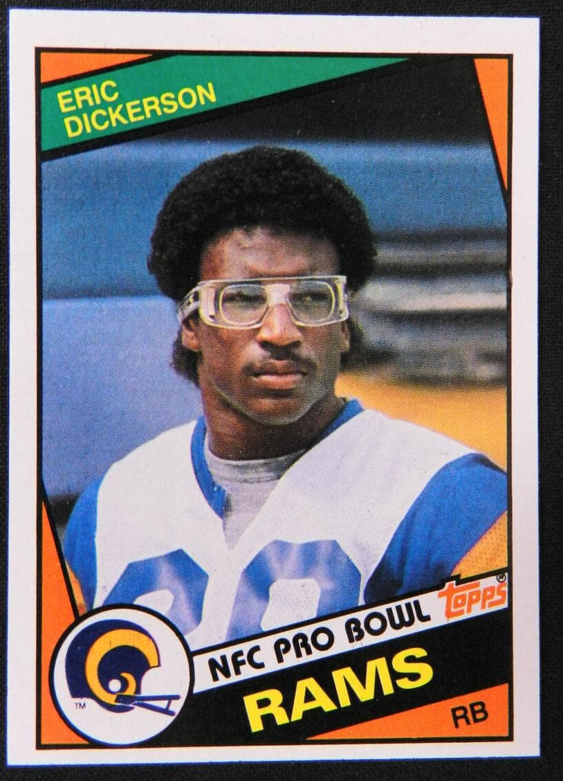 Eric Dickerson trading card