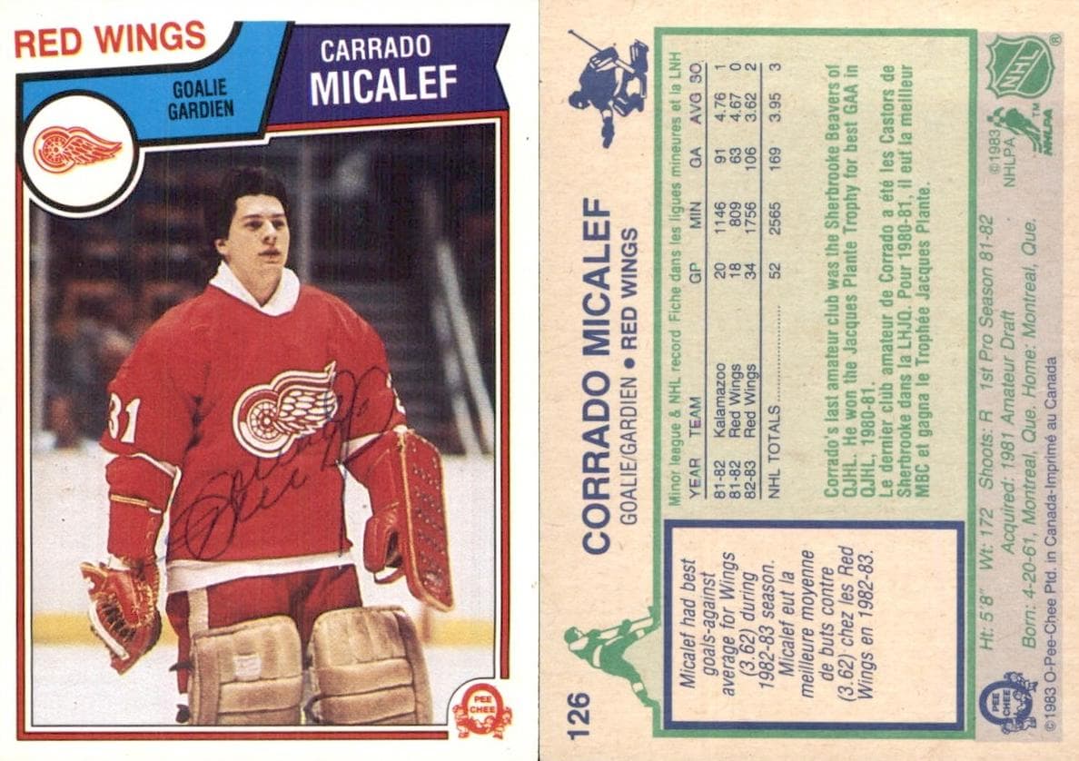 Corrado Micalef trading card