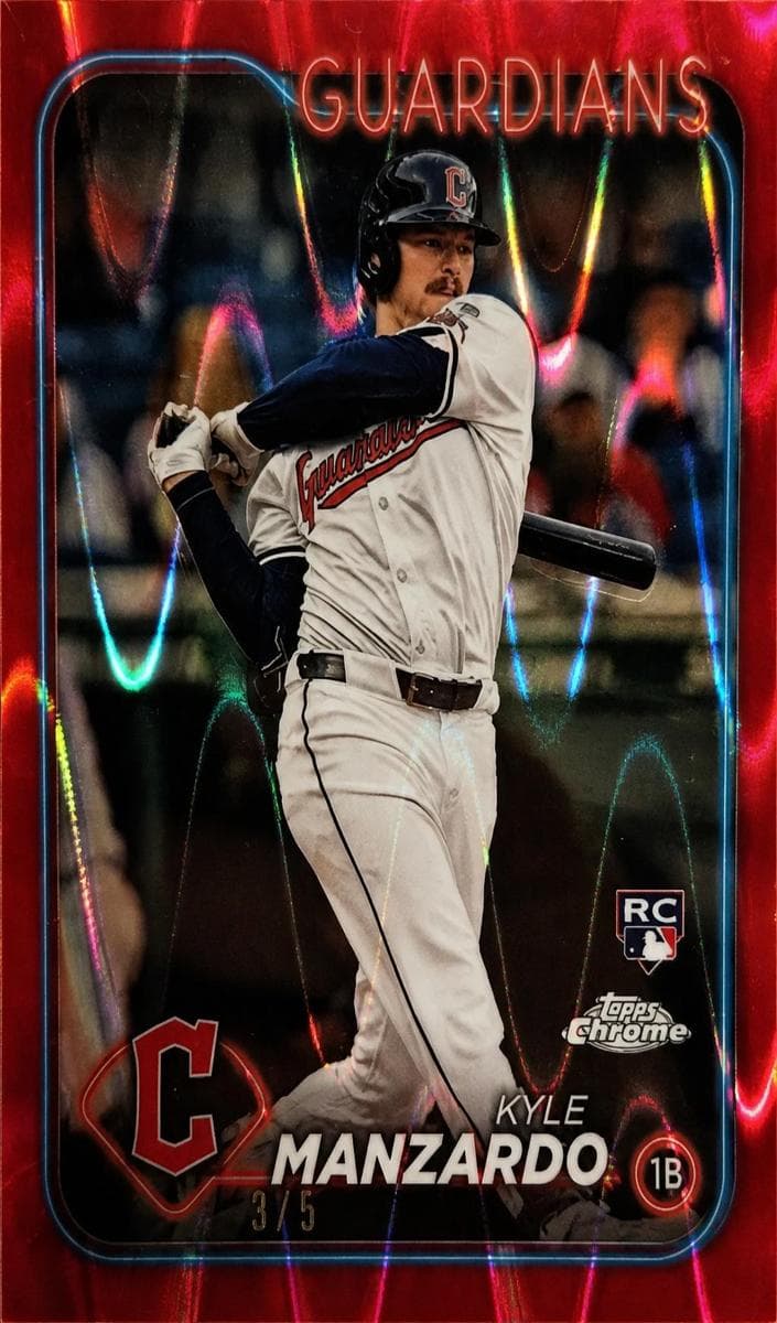 Kyle Manzardo 2024 topps Topps Chrome Update