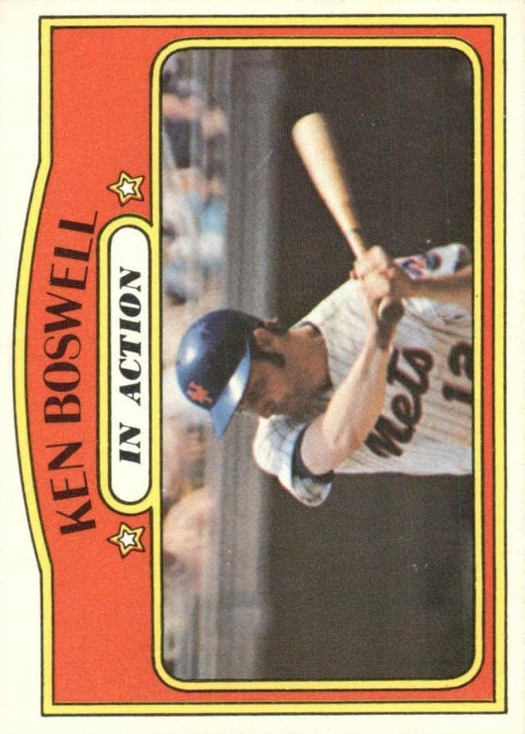 Ken Boswell 1972 topps O-Pee-Chee