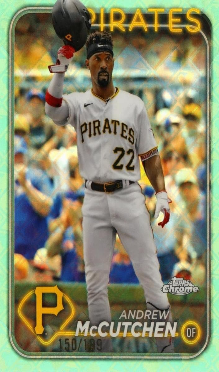 Andrew McCutchen 2024 topps Topps Chrome Logofractor Edition