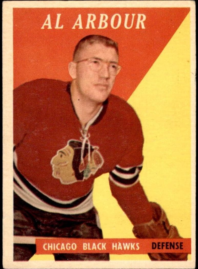 Al Arbour 1958 topps