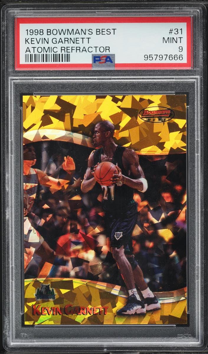 Kevin Garnett 1998 bowman Bowman's Best