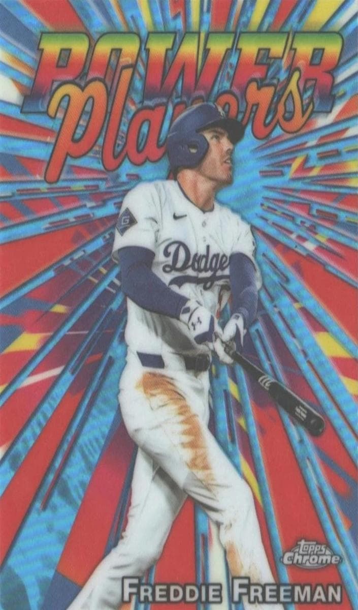 Freddie Freeman 2025 topps Topps Chrome Update