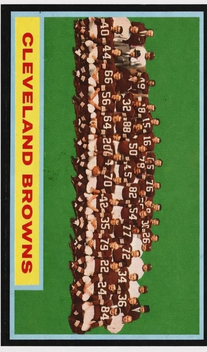Cleveland Browns 1962 topps Topps