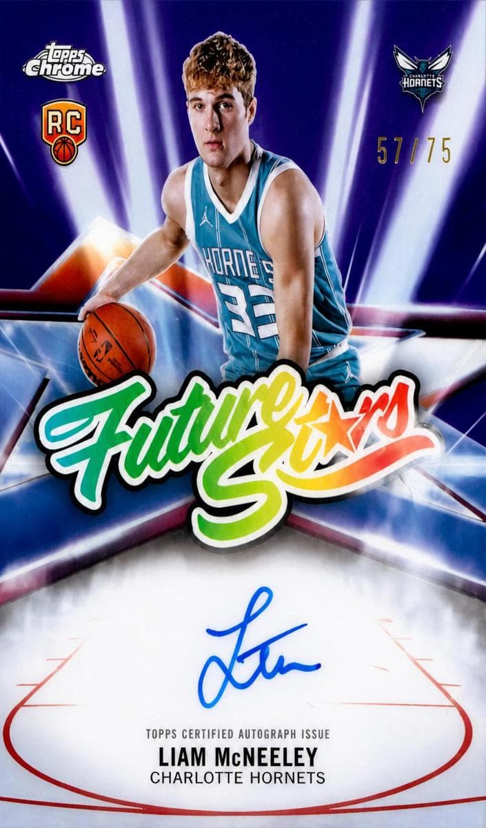 Liam McNeeley 2025 topps Topps Chrome