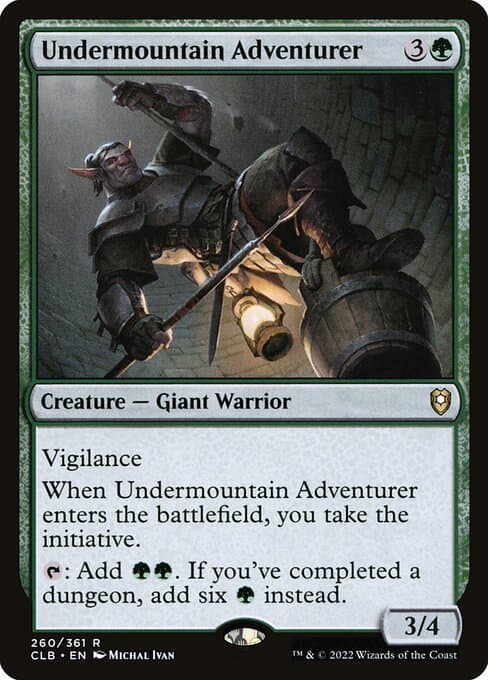 Undermountain Adventurer 2022 Magic: The Gathering Commander Legends: Battle for Baldur's Gate
