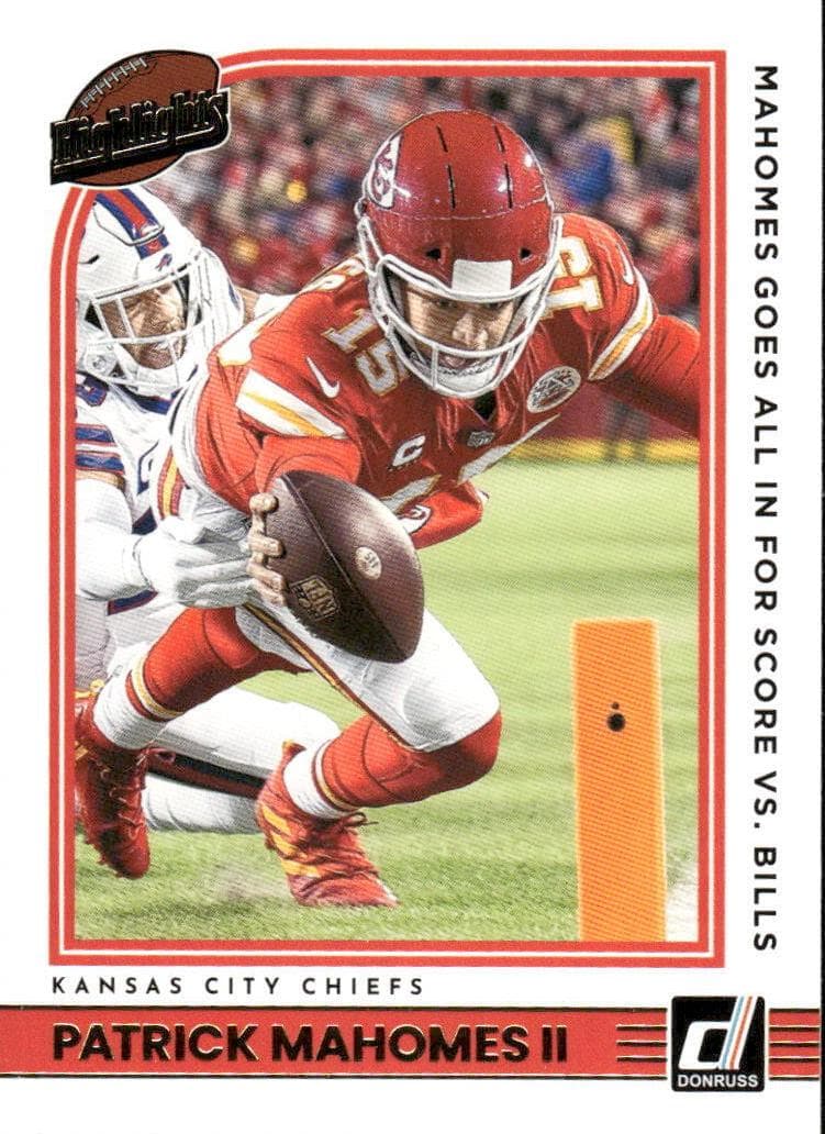 Patrick Mahomes II 2022 panini Donruss