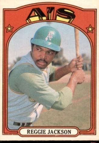 Reggie Jackson 1972 topps O-Pee-Chee