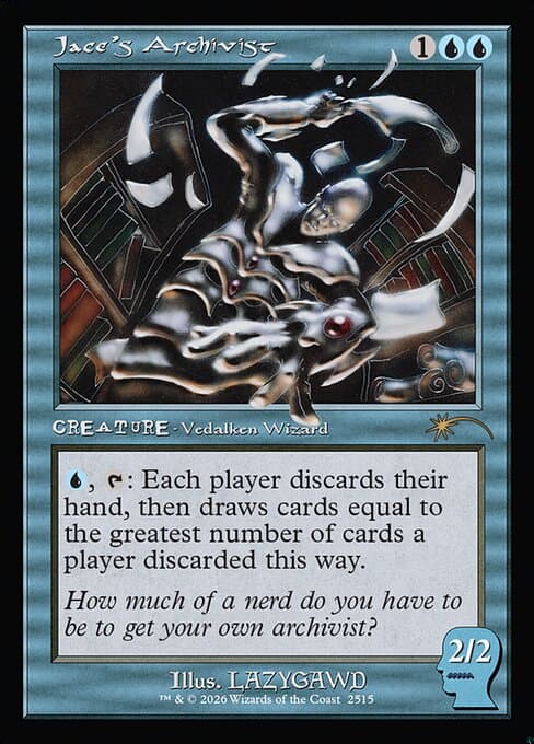 Jace's Archivist 2019 Magic: The Gathering Secret Lair Drop Foil