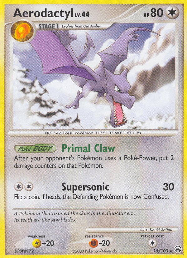 Aerodactyl 2008 Pokemon Majestic Dawn