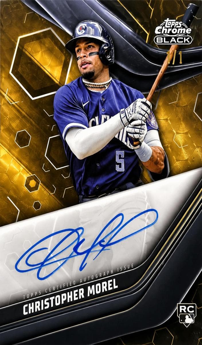 Christopher Morel 2023 topps Topps Chrome Black