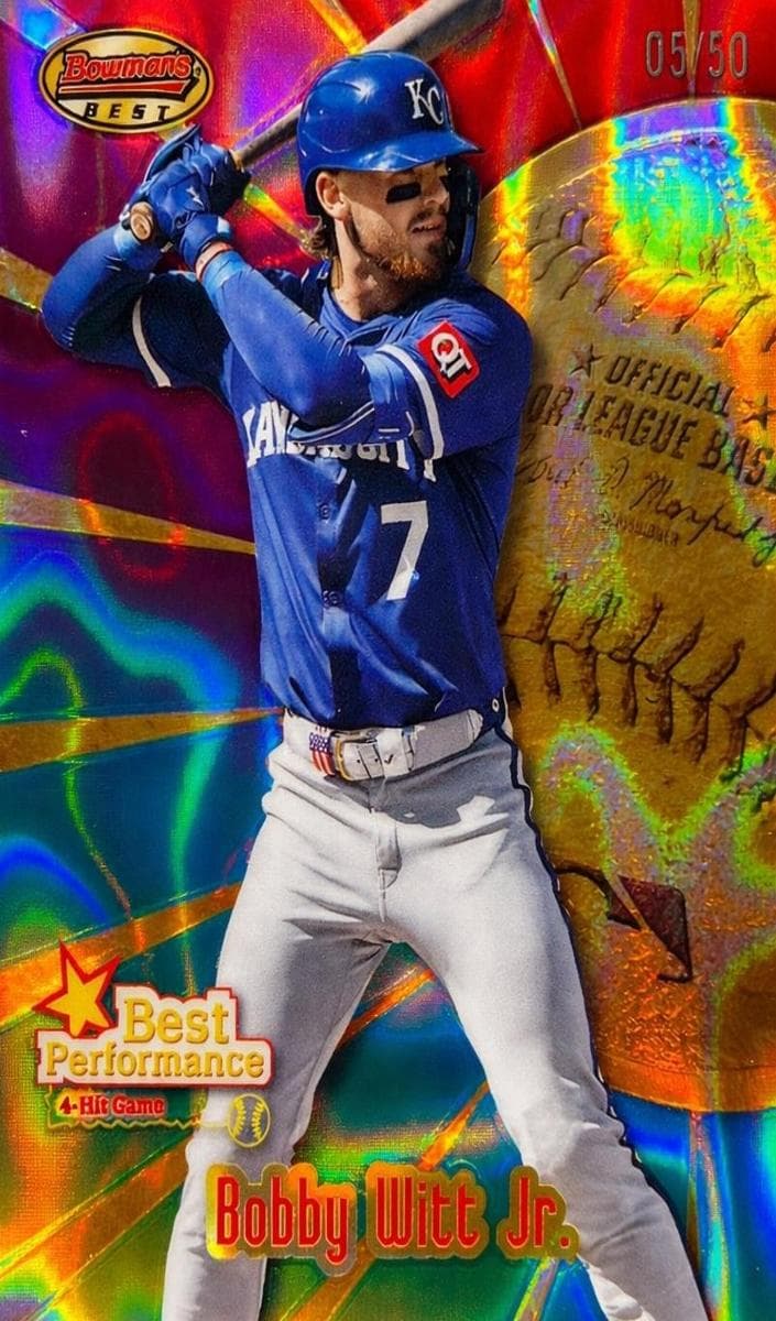 Bobby Witt Jr. 2025 bowman Bowman Best
