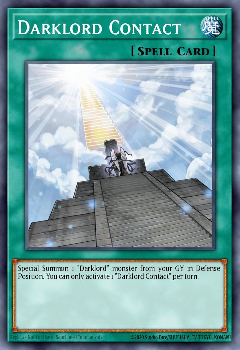 Darklord Contact 2016 Yu-Gi-Oh! Destiny Soldier