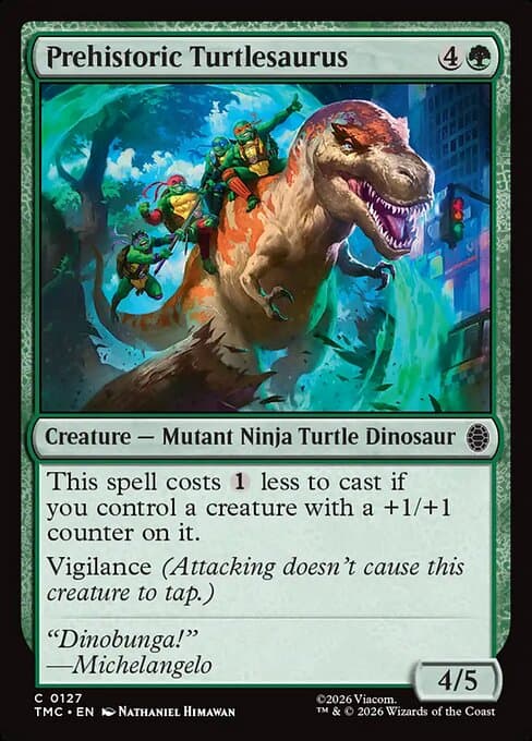 Prehistoric Turtlesaurus 2026 Magic: The Gathering Teenage Mutant Ninja Turtles Commander
