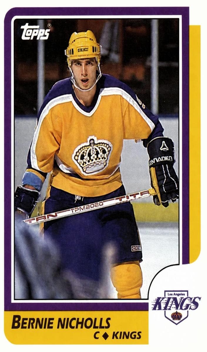 Bernie Nicholls 1986 topps Topps