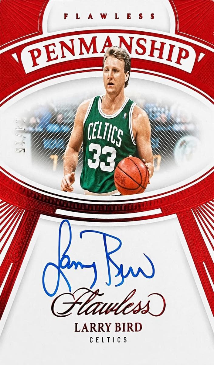 Larry Bird 2023 panini Panini Flawless