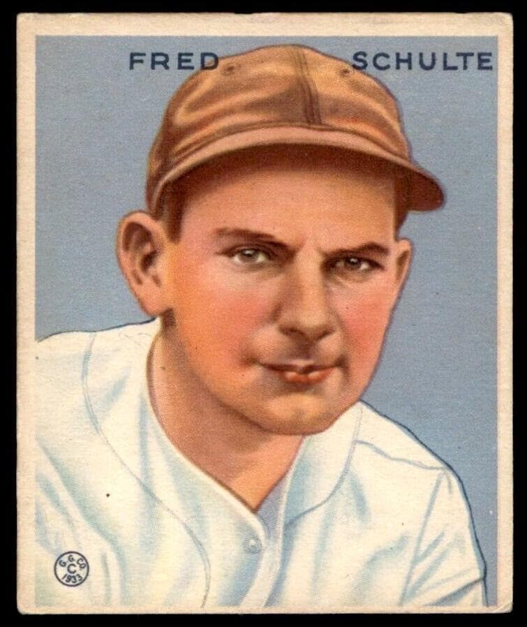 Fred Schulte 1933 unknown Goudey