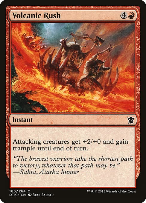 Volcanic Rush 2015 Magic: The Gathering Dragons of Tarkir