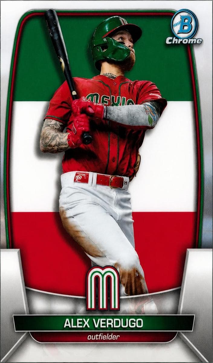 Alex Verdugo 2023 bowman Bowman Chrome