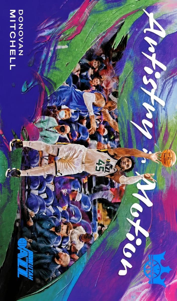 Donovan Mitchell 2021 panini Panini Court Kings