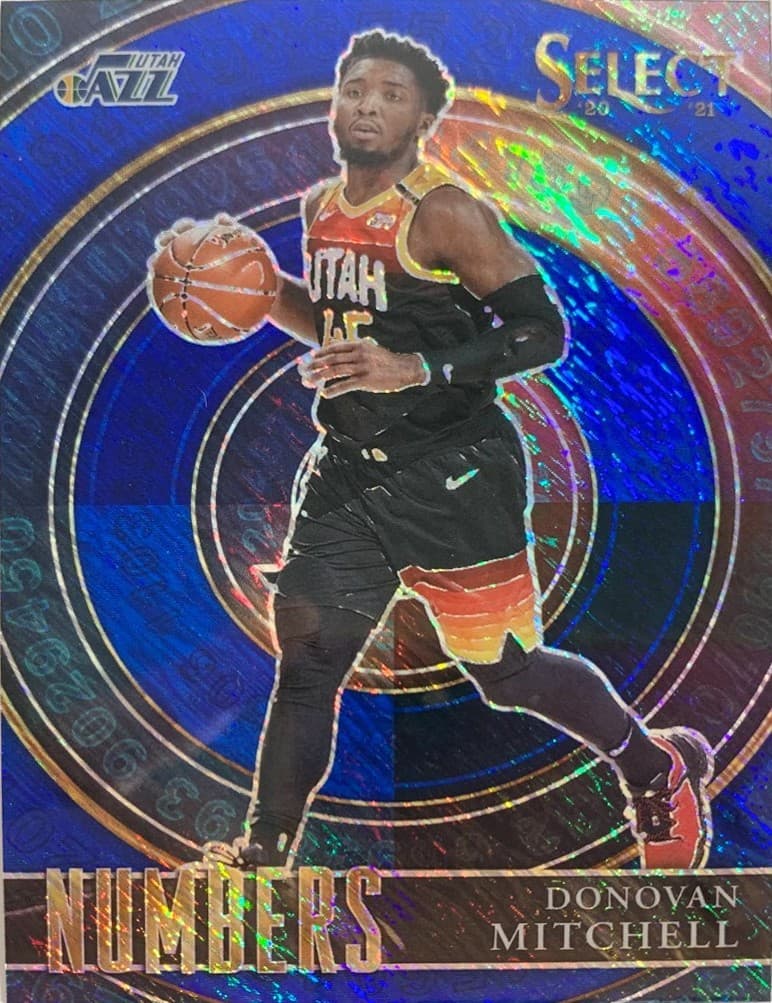Donovan Mitchell Blue 2020 Panini Select 2020 Panini Select