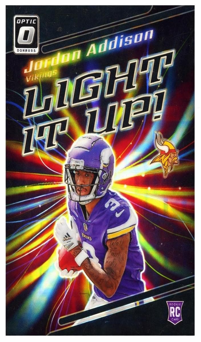 Jordan Addison 2023 panini Donruss Optic
