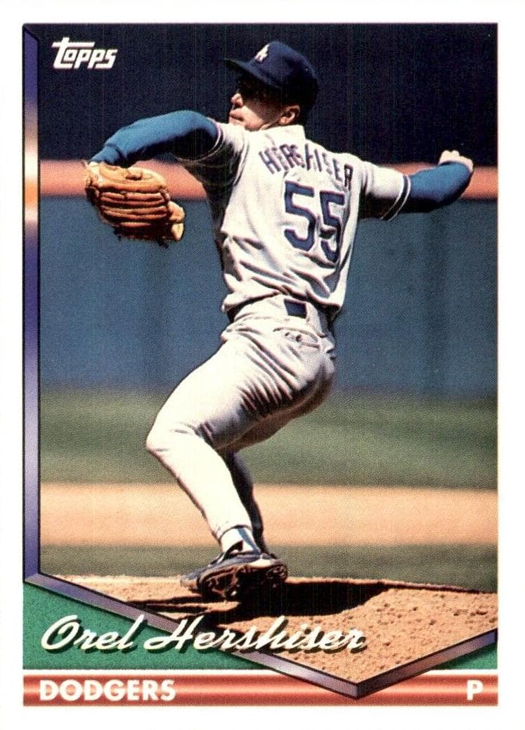 Orel Hershiser 1994 topps Topps