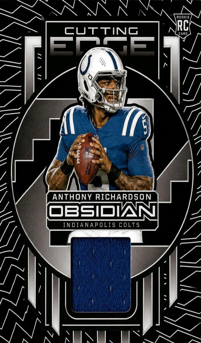 Anthony Richardson 2023 panini Obsidian Cutting Edge Memorabilia
