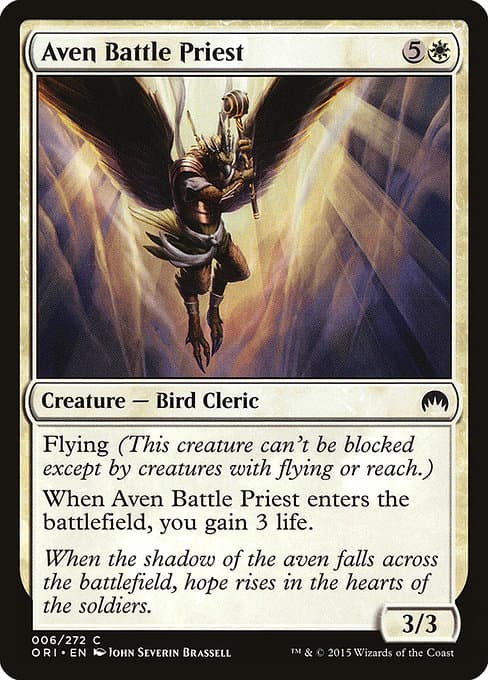Aven Battle Priest 2015 Magic: The Gathering Magic Origins