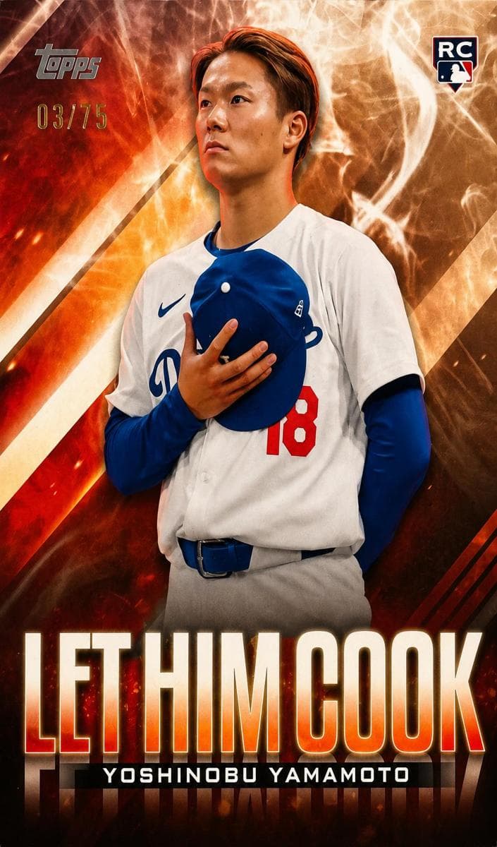 Yoshinobu Yamamoto 2024 topps Topps Update