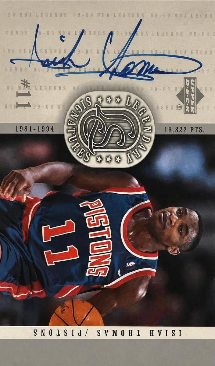 Isiah Thomas 1999 upper-deck Legends