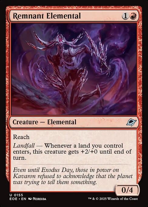 Remnant Elemental 2025 Magic: The Gathering Edge of Eternities
