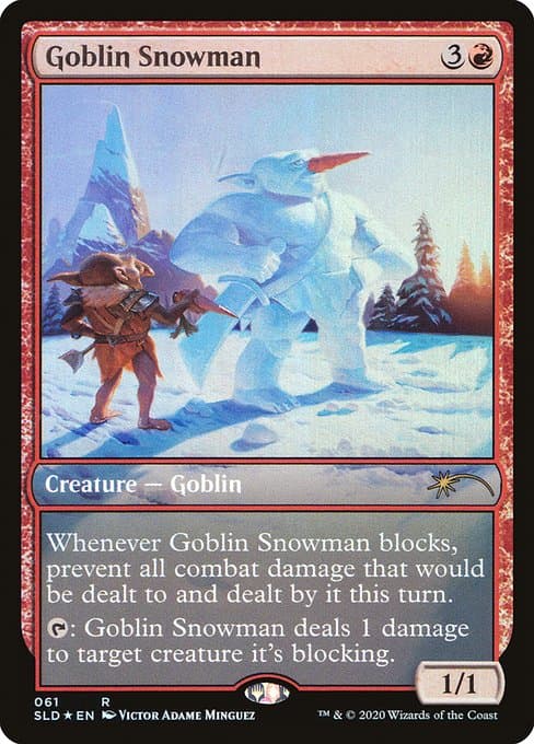 Goblin Snowman 2019 Magic: The Gathering Secret Lair Drop
