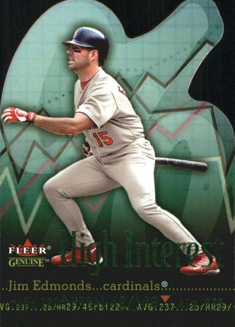 Jim Edmonds 2001 fleer