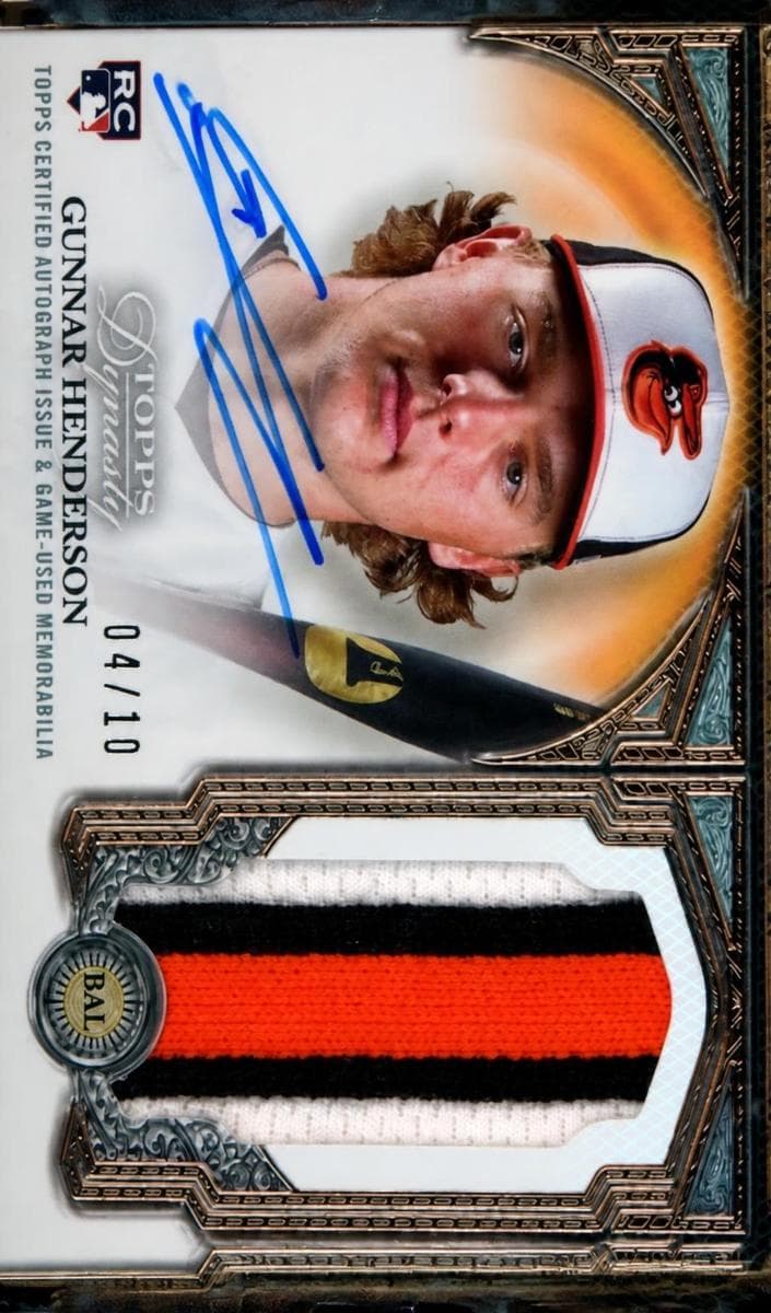 Gunnar Henderson 2023 topps Topps Dynasty
