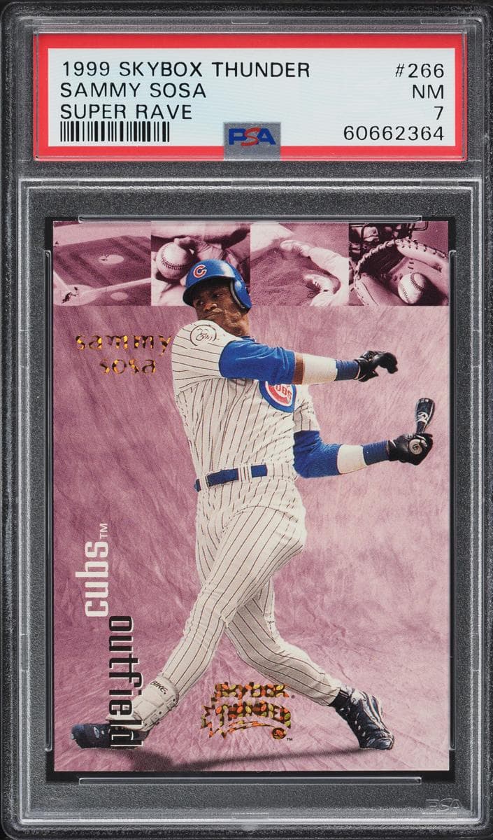 Sammy Sosa 1999 fleer SkyBox Thunder