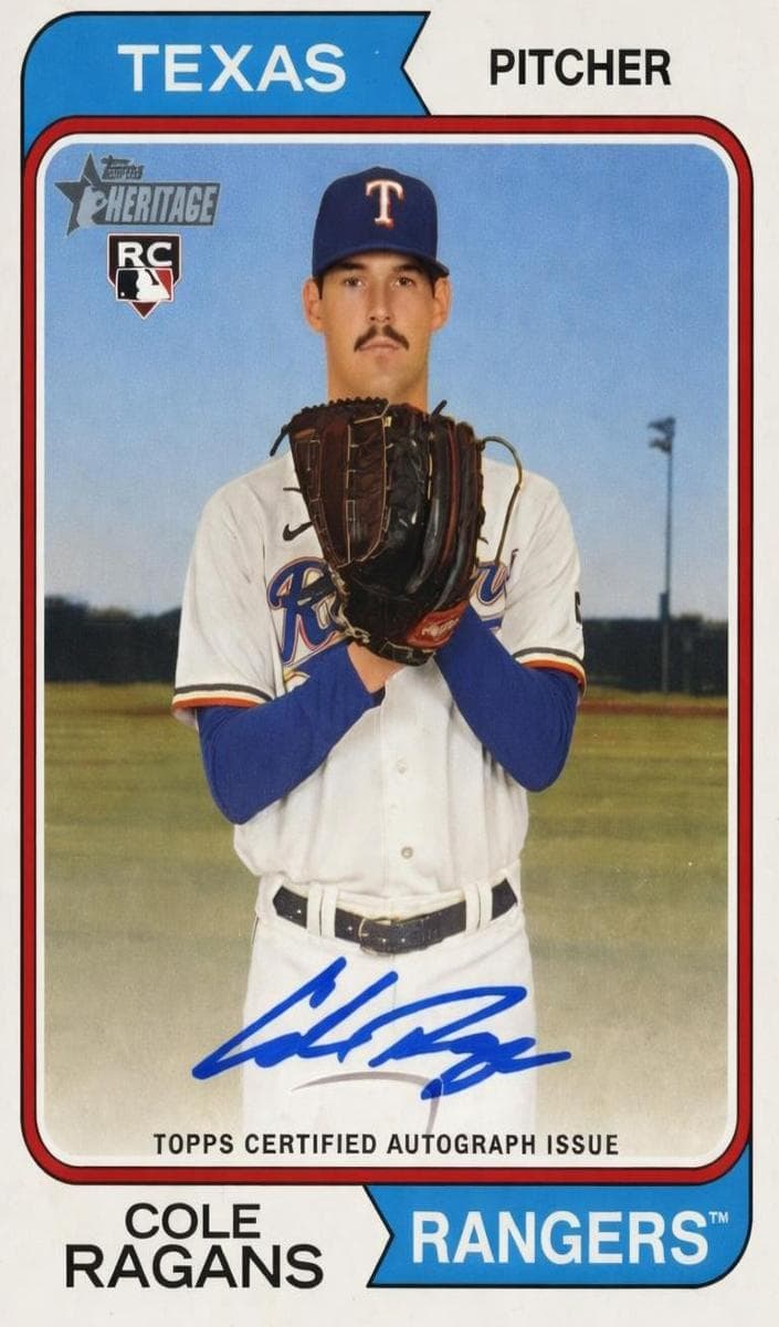 Cole Ragans 2023 topps Topps Heritage