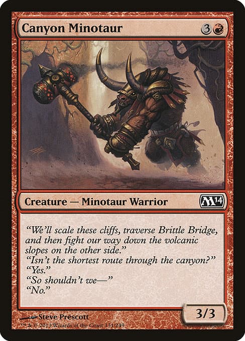 Canyon Minotaur 2009 Magic: The Gathering Conflux
